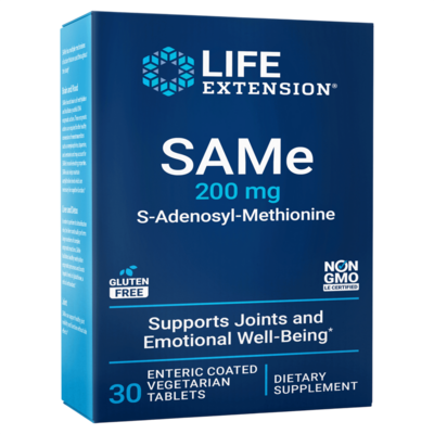 Life Extension - SAMe (S-Adenosyl-Methionine) 200mg