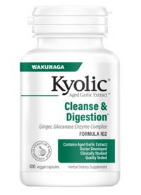 Wakunaga - Kyolic Aged Garlic Extract Formula 102 - Candida Cleanse & Digestion