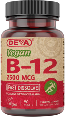 Deva Nutrition - Vegan Vitamin B-12 (Fast Dissolve) - 2500mcg