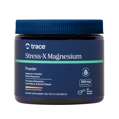 Trace Minerals Research - Stress-X Magnesium Powder, Raspberry Lemon
