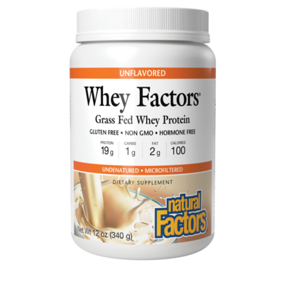 Natural Factors - Whey Factors Unflavored Powder
