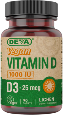 Deva Nutrition - Vegan Vitamin D3 1000 IU