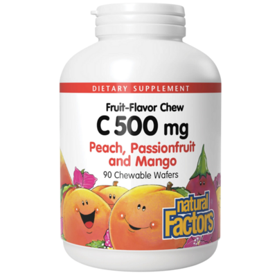 Natural Factors - C500mg - Peach, Passionfruit, Mango