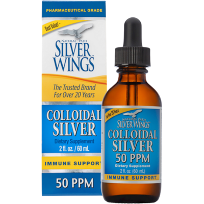 Natural Path Silver Wings - Colloidal Silver 50PPM Dropper