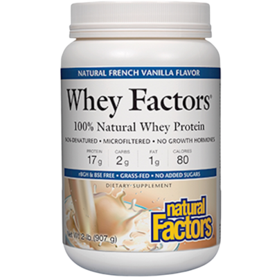 Natural Factors - Whey Factors Protein Powder - French Vanilla