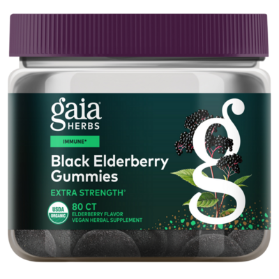 Gaia Herbs - Black Elderberry Extra Strength Gummies
