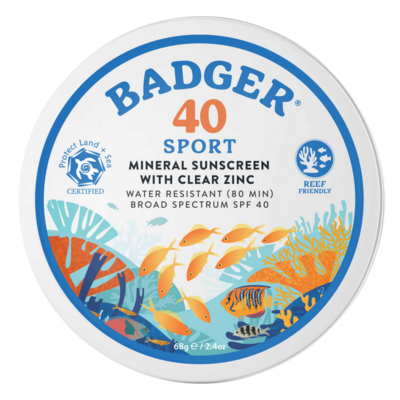 Badger SPF 40 Sport Mineral Sunscreen Tin
