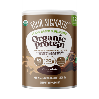 Four Sigmatic - Plant-Based Organic Protein with Superfoods, Chocolate