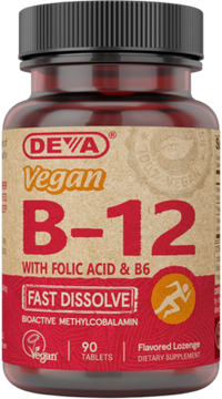 Deva Nutrition - Vegan Vitamin B-12 (Fast Dissolve) - 1000mcg