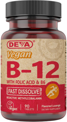 Deva Nutrition - Vegan Vitamin B-12 (Fast Dissolve) - 1000mcg