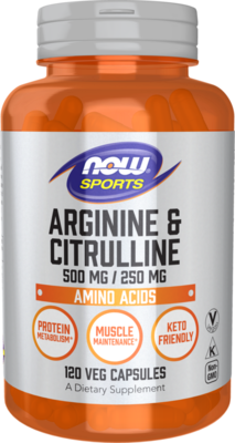 NOW Sports - Arginine 500mg Citrulline 250mg