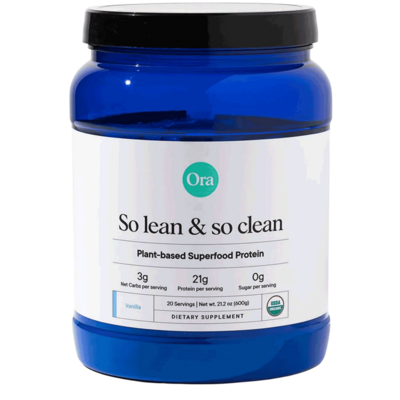 Ora Organic - So Lean & So Clean, Plant Protein, Vanilla