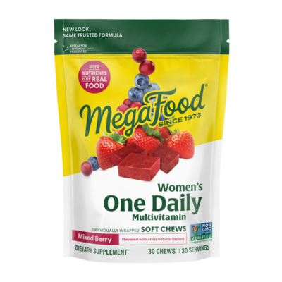 MegaFood - Women's One Daily Multivitamin Soft Chews - Mixed Berry Flavor