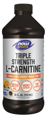 NOW Sports - L-Carnitine Liquid 3000mg Citrus Flavor