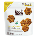 Foods Alive - Lemony Lemon Sprouted Crisps Organic — Foods Alive supplement - view 2