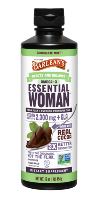 Barlean's Organic Oils - Seriously Delicious Chocolate Mint Essential Woman