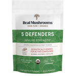 Real Mushrooms - 5 Defenders™ Mushroom Extract Blend Powder — Real Mushrooms supplement - view 2