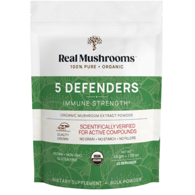Real Mushrooms - 5 Defenders™ Mushroom Extract Blend Powder