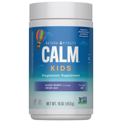 Natural Vitality - CALM Kids Magnesium Supplement, Mixed Berry