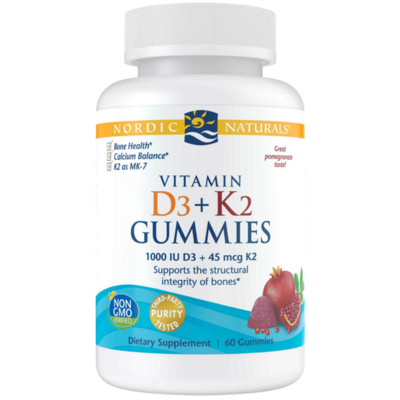Nordic Naturals - Vitamin D3+K2 Gummies