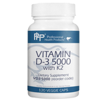 Professional Health Products - Vitamin D3 5000 with K2 — Professional Health Products supplement - view 2