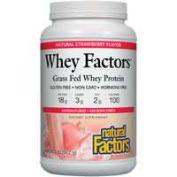 Natural Factors - Whey Factors Powder Mix Strawberry