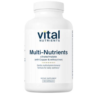 Vital Nutrients - Multi-Nutrients 2 Citrate/Malate Formula (with Copper & without Iron) — Vital Nutrients supplement