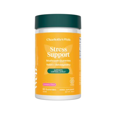 Charlotte's Web - Reishi+Ashwagandha Stress Support Gummy, Strawberry Flavor