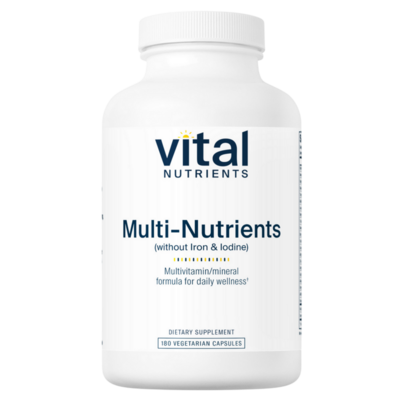 Vital Nutrients - Multi-Nutrients (No Iron or Iodine) — Vital Nutrients supplement