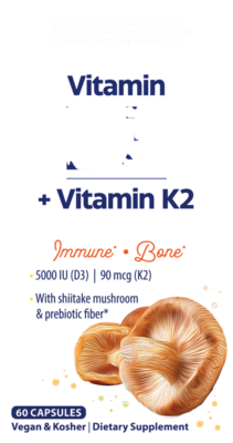 Enzymedica - Organic Vitamin D3+K2