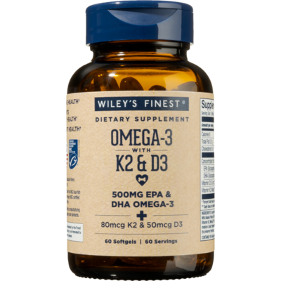 Wileys Finest Fish Oils - Omega-3 with K2 & D3