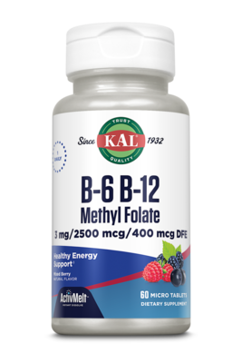 KAL - B6 B12 Methyl Folate ActivMelt Berry