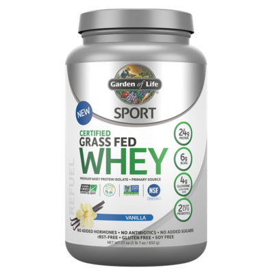 Garden of Life Sport - SPORT Grass Fed Whey Protein - Vanilla