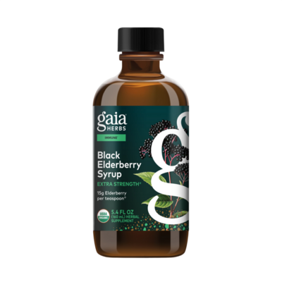 Gaia Herbs - Black Elderberry Syrup - Extra Strength