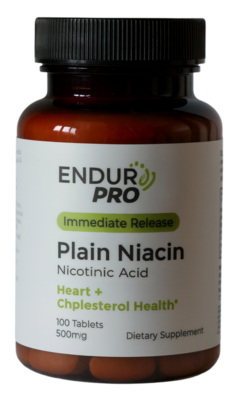 Endurance Products - Plain Niacin IR 500mg 100 tab