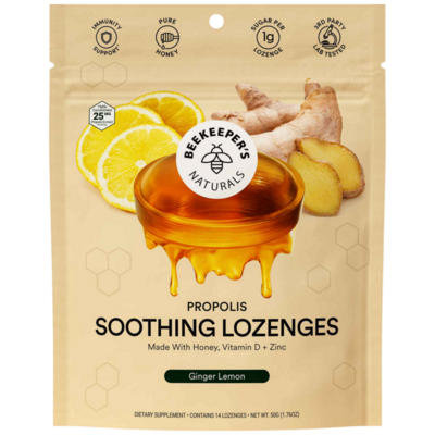 Beekeeper's Naturals - Lozenge, Ginger Lemon