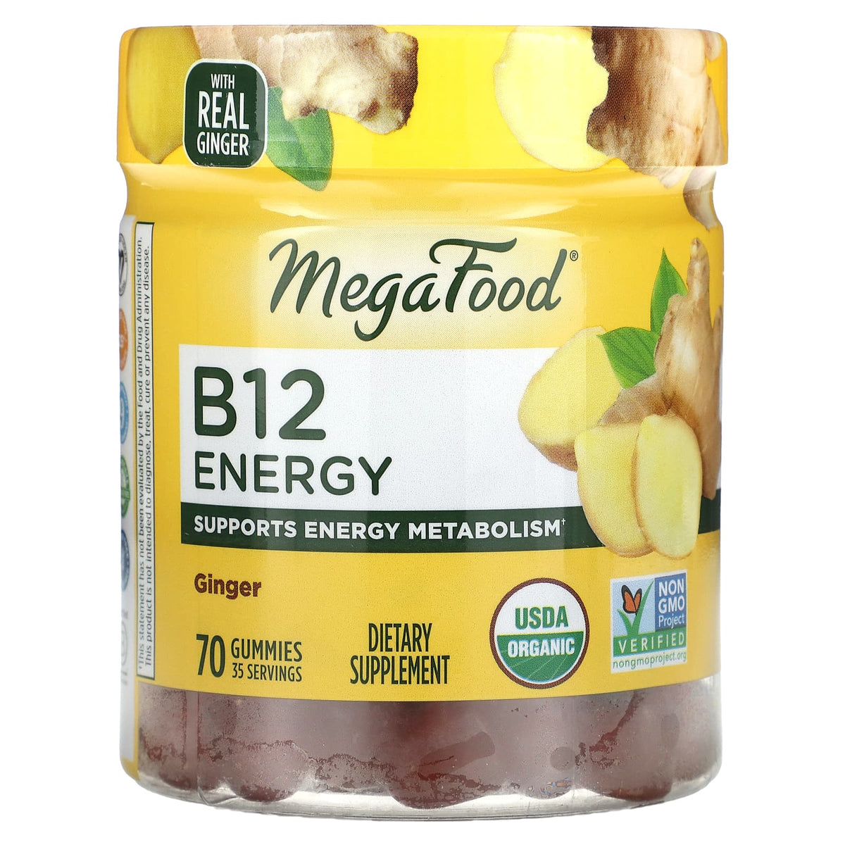 MegaFood B12 Energy Gummies, Ginger — view 2