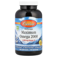 Carlson Labs - Maximum Omega 2000 (Bonus Bottle)