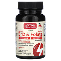 Jarrow Formulas - Methyl B-12 & Methyl Folate Cherry