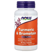 NOW Foods - Turmeric & Bromelain Veg Capsules