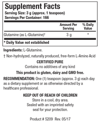Biotics Research - L-Glutamine Powder