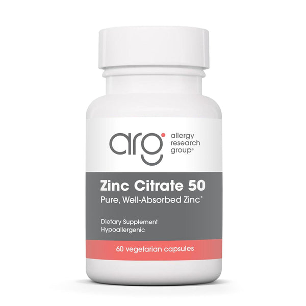 Allergy Research Group - Zinc Citrate 50mg