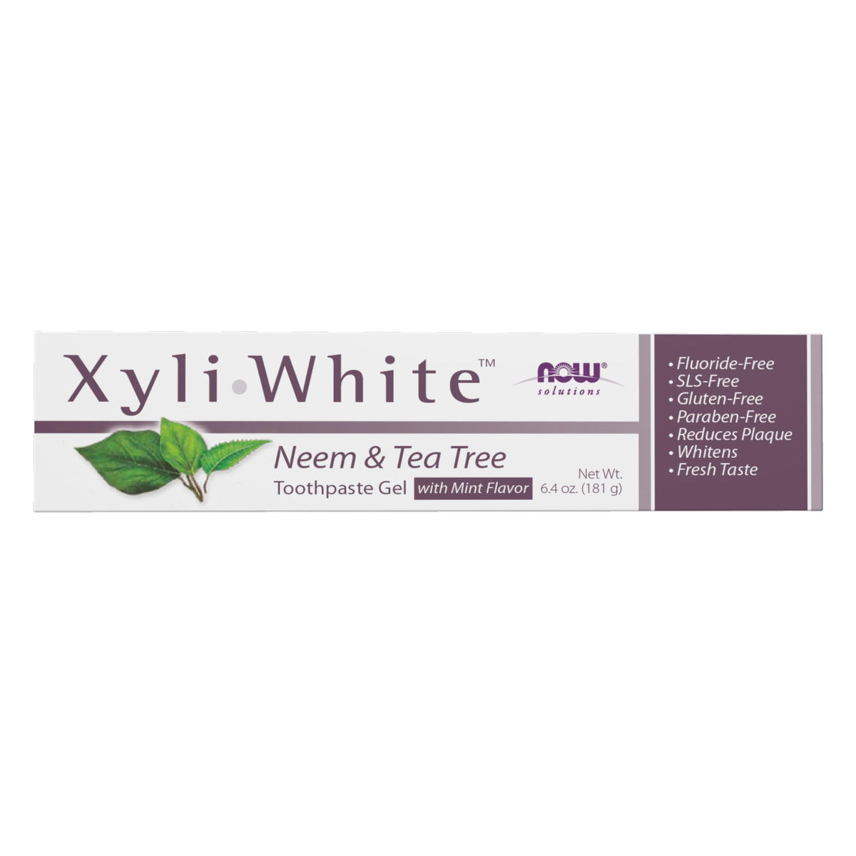 NOW/Personal Care Xyliwhite™ Neem & Tea Tree Toothpaste — view 2