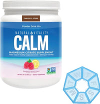 Natural Vitality MAX CALM Magnesium Citrate + Glycinate Gummies Raspberry Lemon