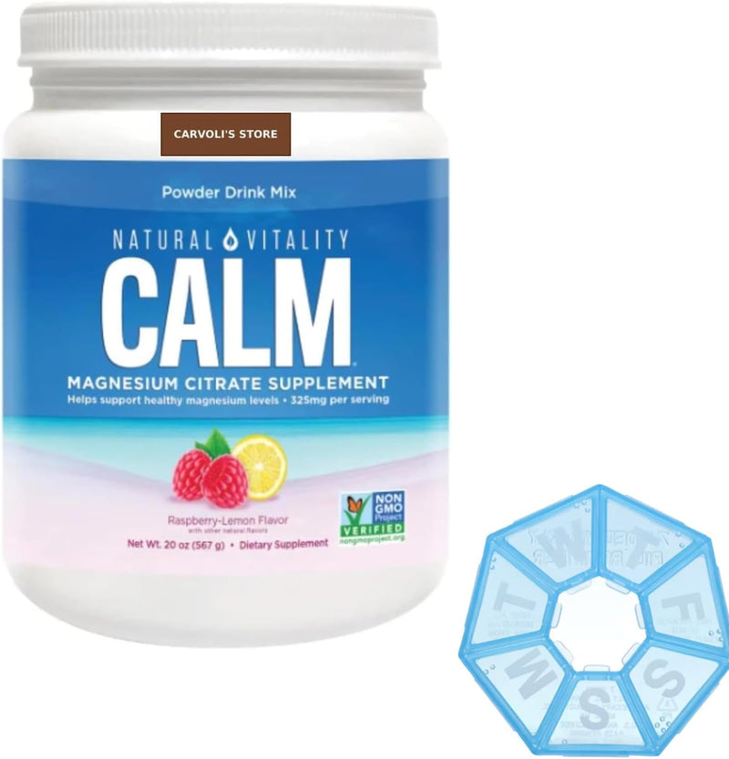 Natural Vitality MAX CALM Magnesium Citrate + Glycinate Gummies Raspberry Lemon
