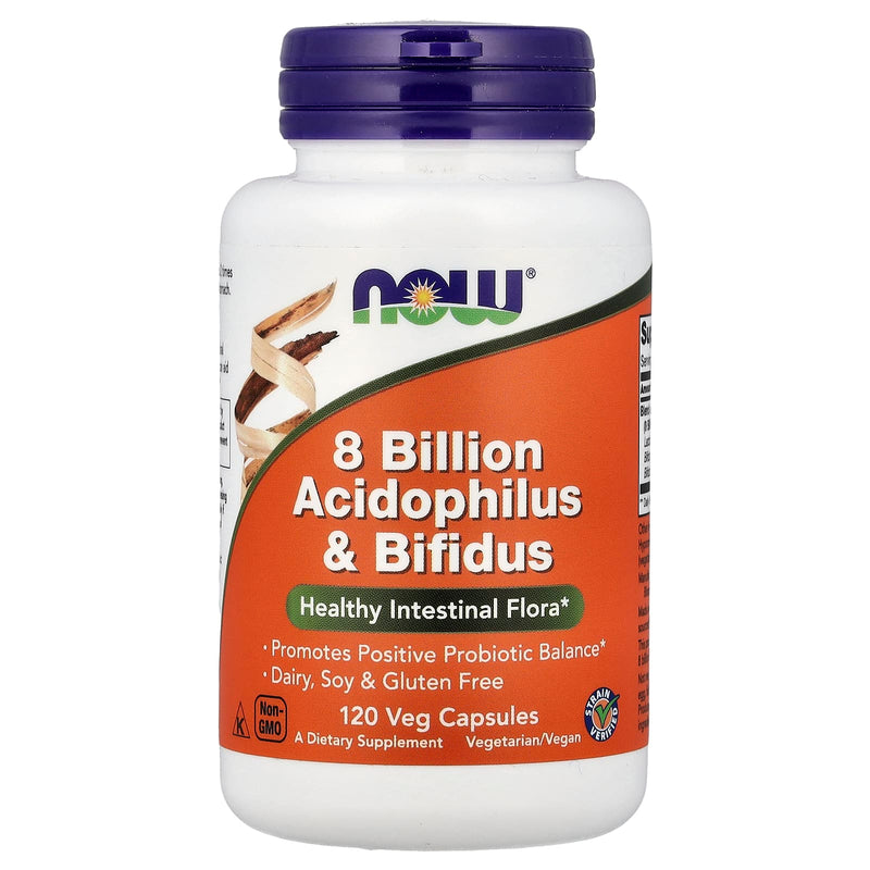 NOW Foods 8 Billion Acidophilus & Bifidus Veg Capsules