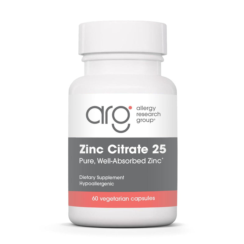 Allergy Research Group - Zinc Citrate 25mg