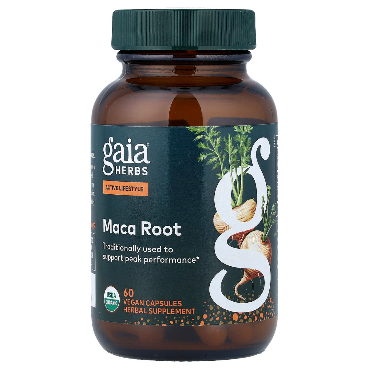 Gaia Herbs Maca Root (Organic) 500mg Capsules — view 2