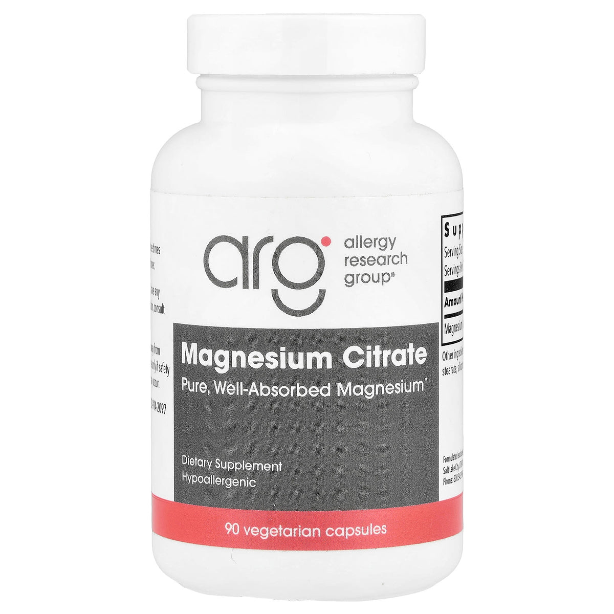 Allergy Research Group - Magnesium Citrate