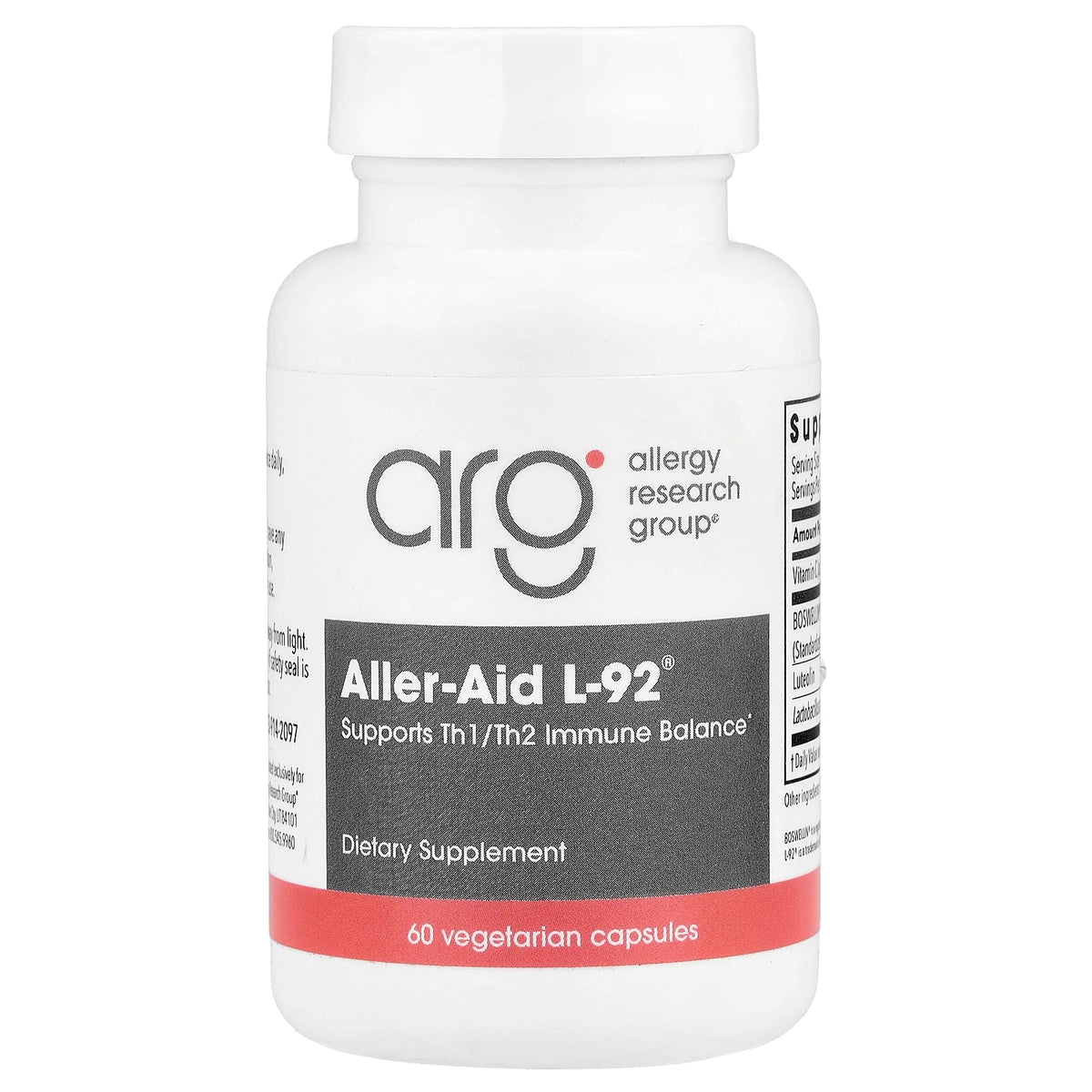 Allergy Research Group Aller-Aid L-92 with L. acidophilus L-92